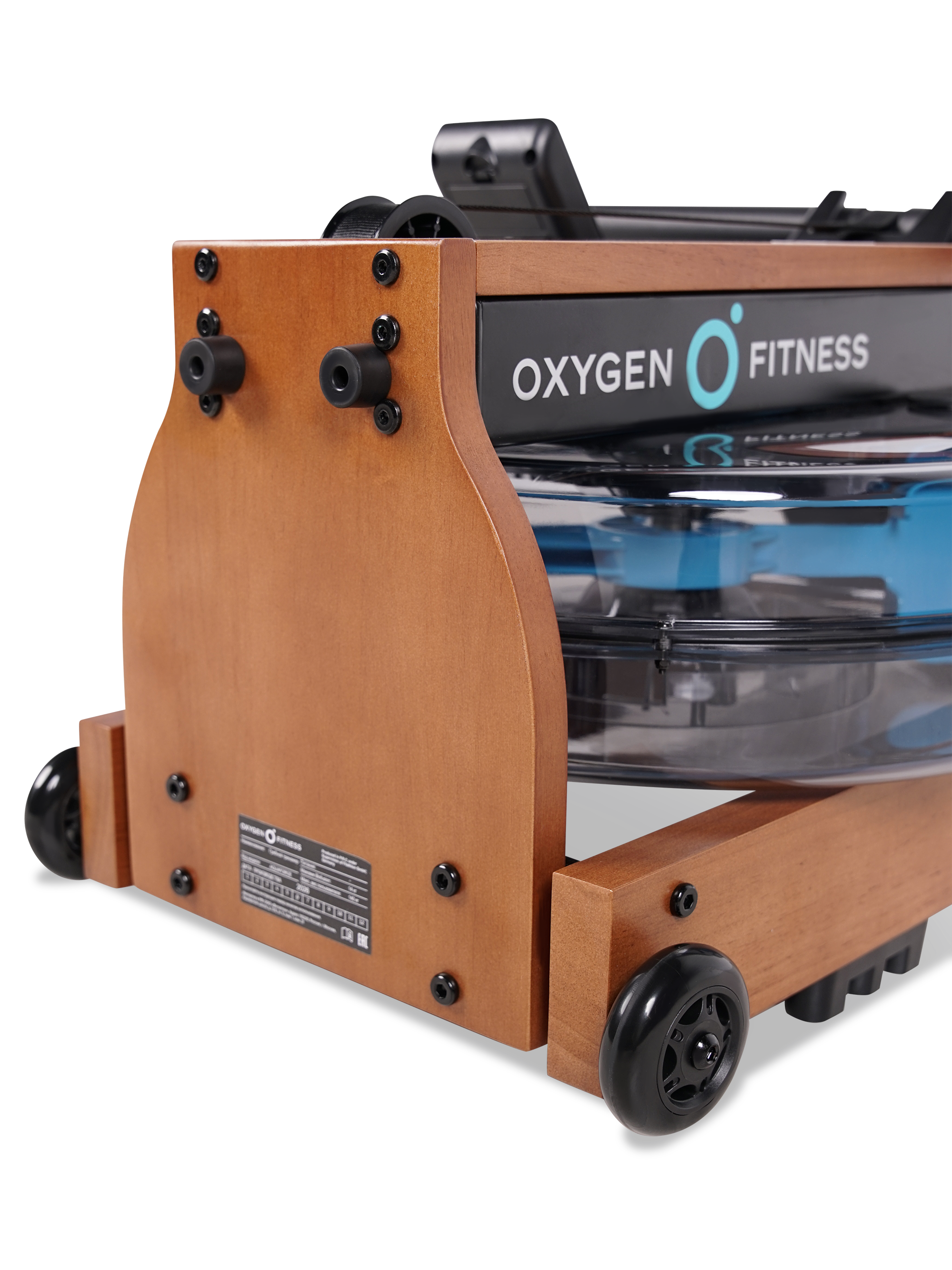 Гребной тренажер домашний OXYGEN FITNESS AQUAFORCE -  ТРАНСПОРТИРОВОЧНЫЕ РОЛИКИ
