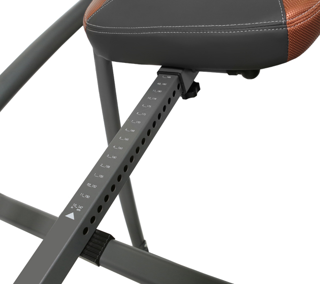 OXYGEN FITNESS HEALTHY SPINE DELUXE Инверсионный стол домашний - Регулировка под рост пользователя